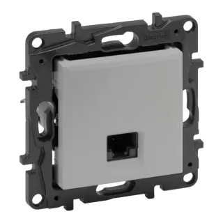 Gniazdo komputerowe RJ45 Legrand Niloe Step aluminium