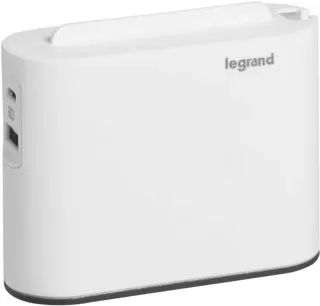 Rozgałęźnik Legrand 2 gniazda z USB AC biało/czarny