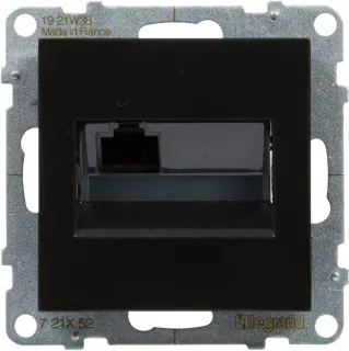 Gniazdo Legrand Suno RJ45 KAT6 UTP czarne