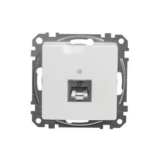 Gniazdo komputerowe RJ45 Schneider Electric Sedna Design&Elements kategoria 6 białe