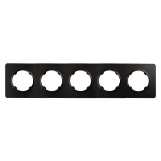 Ramka pięciokrotna DPM Solid Oval czarna