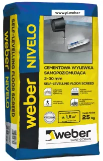 Wylewka samopoziomująca Weber Saint-Gobain Nivelo 25 kg
