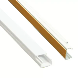 Kanał elektroinstalacyjny AKS Zielonka MKI na taśmę 11 x 20 mm 2 m biały