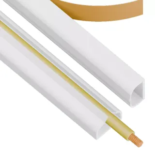 Kanał elektroinstalacyjny AKS Zielonka LSM na taśmę 10 x 18 mm 2m biały