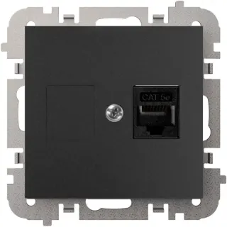 Gniazdo komputerowe Elektro-Plast Vestra RJ45 czarne