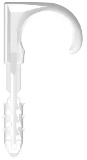 Uchwyt hakowy 20 mm szary