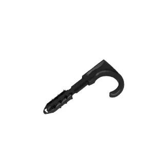 Uchwyt hakowy Aks Elektro 20 mm czarny