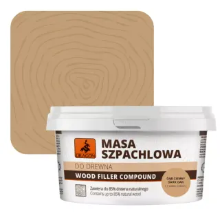Masa szpachlowa do drewna Dragon dąb ciemny 250 g