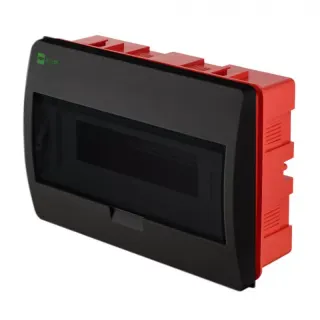 Rozdzielnica podtynkowa Elektro-Plast Elegant 1 x 12 modułów IP40 czarna