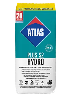 Klej do glazury i terakoty Atlas Plus S2 Hydro 15 kg