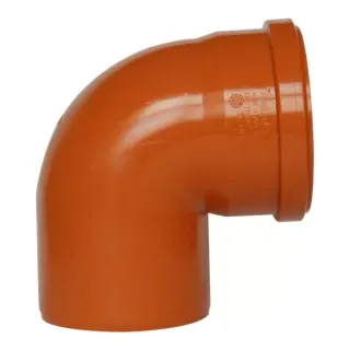 Kolano kanalizacyjne Pipelife 87° 160 mm pomarańczowe