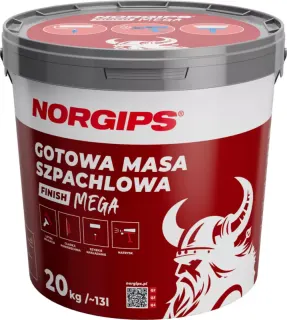 Gotowa masa szpachlowa Norgips Finish Mega 20 kg