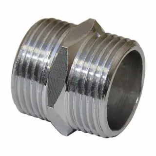 Nypel 3/8" chrom