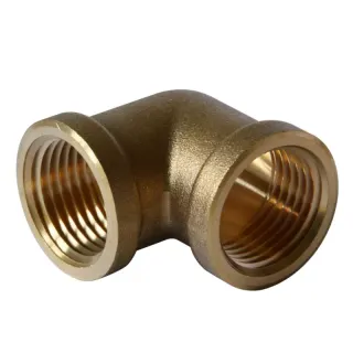 Kolano mufowe 1/2" mosiądz