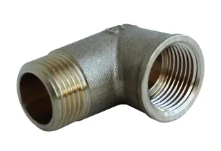 Kolano nyplowe 3/8" mosiądz