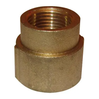 Mufa redukcyjna mosiądz gwint wewnętrzny / wewnętrzny 1/2" x 3/8"