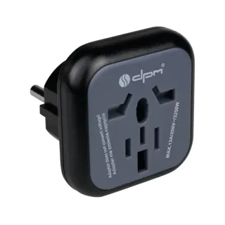 Adapter podróżny Europa szary