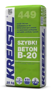 Szybki beton B20 Kreisel 449 Zaprawa 25 kg