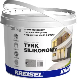 Tynk silikonowy Kreisel K2 szary 1,5 mm 20 kg
