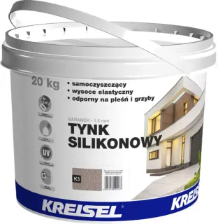 Tynk silikonowy Kreisel K3 szarobeżowy 1,5 mm 20 kg