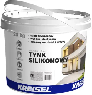 Tynk silikonowy Kreisel K4 jasnoszary 1,5 mm 20 kg