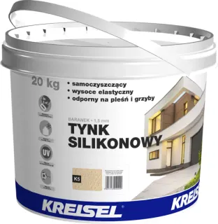 Tynk silikonowy Kreisel K5 beżowy 1,5 mm 20 kg