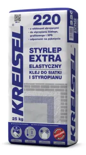 Klej do siatki elastyczny Kreisel Styrlep Extra Elast 220 25 kg