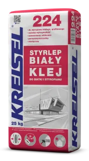 Klej do siatki i styropianu Kreisel Styrlep biały 25 kg