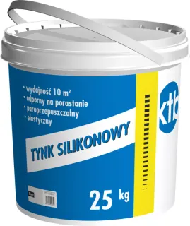 Tynk silikonowy KTB 1,5 mm 25 kg biały