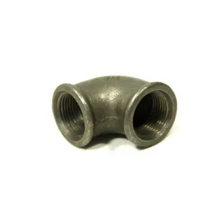 Kolanko nakrętne 3/4" czarne