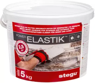Klej do płytek dekoracyjnych Stegu Powerelastik 5 kg