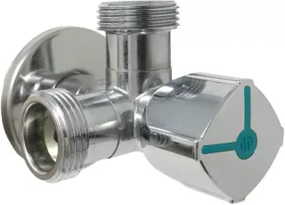 Zawór kątowy Twin Mac 1/2" x 3/8" x 3/8"