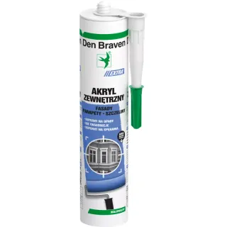 Akryl zewnętrzny Den Braven 280 ml biały
