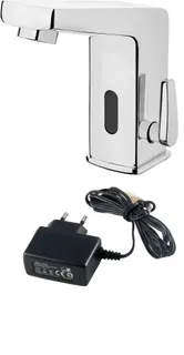 Bateria umywalkowa bezdotykowa z regulacją temperatury - 230/6V DEANTE Sensor, chrom