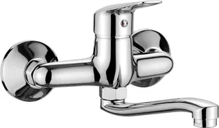 Bateria umywalkowa ścienna DEANTE Boro, chrom