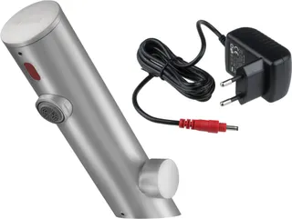 Bateria umywalkowa bezdotykowa z regulacją temperatury - 230/6V DEANTE Sense, stal szczotkowana