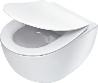 Miska WC z deską bezkołnierzowa DEANTE Peonia, biały