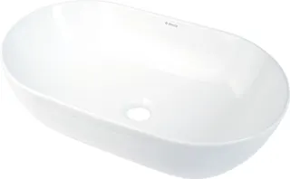 Umywalka ceramiczna nablatowa DEANTE Peonia, biały