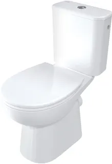 Miska WC kompakt bezkołnierzowa DEANTE Funkia Evo, biały