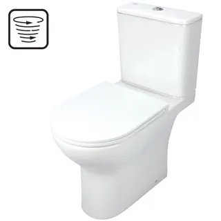 Miska WC kompakt bezkołnierzowa DEANTE Jasmin, biały