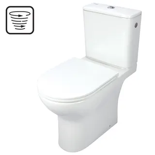 Miska WC kompakt bezkołnierzowa DEANTE Jasmin, biały