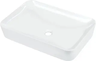 Umywalka ceramiczna nablatowa - 60x40 cm DEANTE Tess, biały