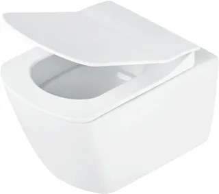Miska WC z deską bezkołnierzowa DEANTE Blur, biały