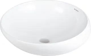 Umywalka ceramiczna nablatowa asymetryczna DEANTE Alpinia, biały