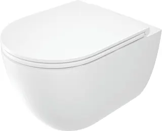 Miska WC z deską bezkołnierzowa DEANTE Round, biały