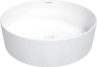 Umywalka ceramiczna nablatowa DEANTE Round, biały