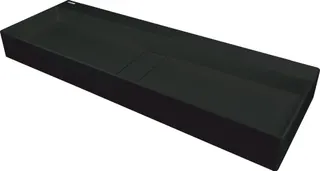 Umywalka granitowa nablatowa - z maskownicą DEANTE Blur, nero