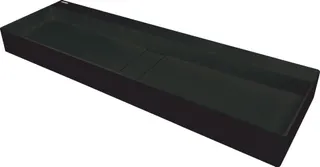 Umywalka granitowa nablatowa - z maskownicą DEANTE Blur, nero