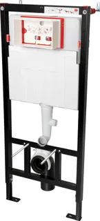Stelaż podtynkowy do misek WC wiszących z odprowadzeniem zapachów/skroplin DEANTE , nero