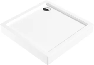 Brodzik akrylowy kwadratowy 80 cm DEANTE Jasmin, biały